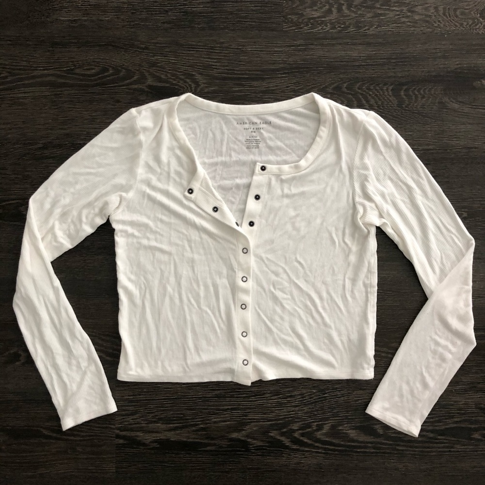 Cropped Long Sleeve Top